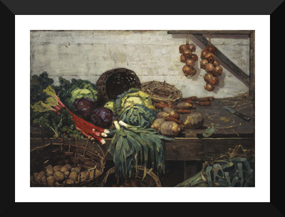 

Tallenge Art For Kitchen - The Vegetable Stall - Premium Quality A3 Size Framed Poster Paper Print(17 inch X 12 inch, Framed)