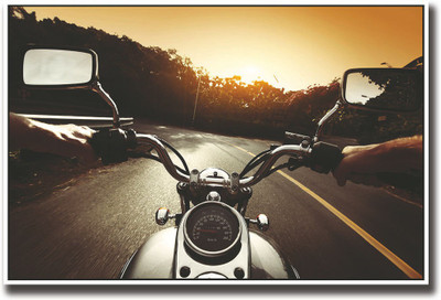 

Motorcycle riding Fine Art Print(12 inch X 18 inch, Rolled)