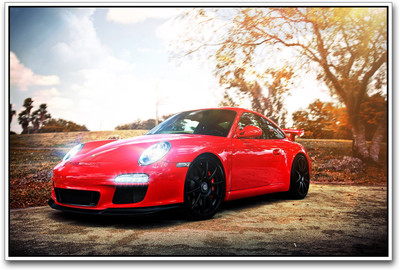 

Red Porche sports car Paper Print(12 inch X 18 inch)