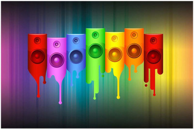 

Colourful Stereos Paper Print(12 inch X 18 inch, Rolled)