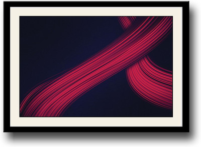 

Red and blue abstract design Fine Art Print(10 inch X 14 inch, Framed)