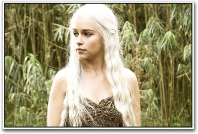 Emilia Clarke Game of Thrones Paper Print(12 inch X 18 inch)