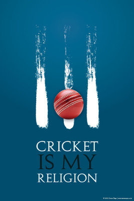 

Posterhouzz Cricket Is My Religion Fine Art Print(18 inch X 12 inch, Rolled)