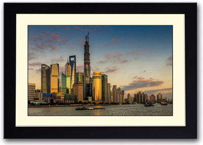 

Skyscrapers View Fine Art Print(14 inch X 20 inch, Framed)