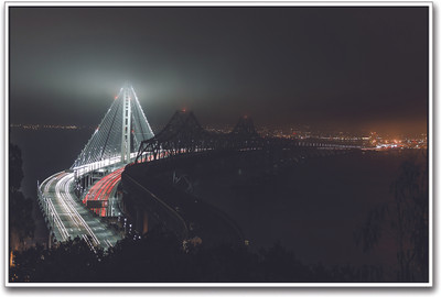 

Bridge at Night Paper Print(12 inch X 18 inch)