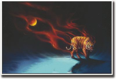 

Amazing tiger artistic Fine Art Print(12 inch X 18 inch, Rolled)