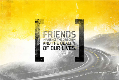 

Friends Quote Paper Print(13 inch X 19 inch, Rolled)