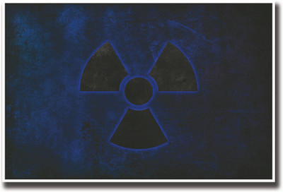 

Blue radioactive sign Fine Art Print(12 inch X 18 inch, Rolled)