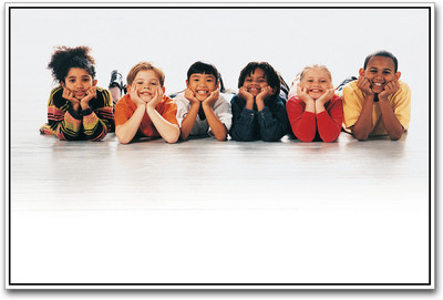 

Smiling Children Paper Print(12 inch X 18 inch)