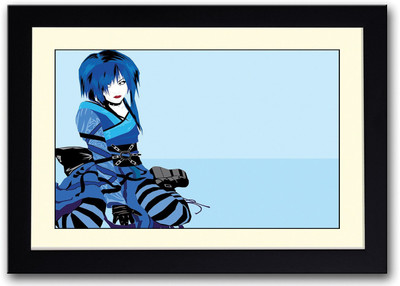 

Artistic Girl In Blue Fine Art Print(14 inch X 20 inch, Framed)