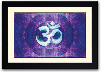 

Om Psychedelic Art Fine Art Print(14 inch X 20 inch, Framed)