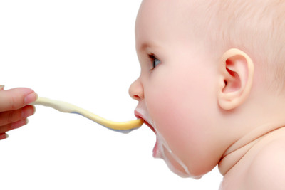 

Child's Love - Cute baby Eating Food Paper Print(12 inch X 18 inch)