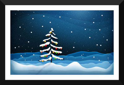 

Tallenge - Christmas Art - Winter WOn Photographic Paper(12 inch X 8 inch, Framed)