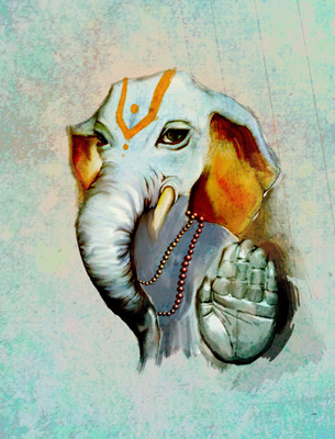 

Ganesha Trunk Fine Art Print(11 inch X 8 inch, Rolled)