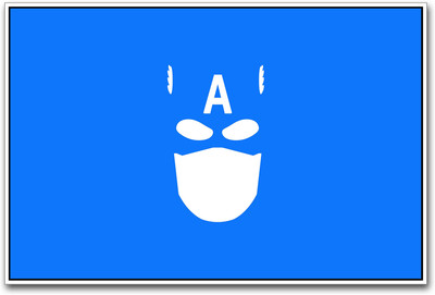 

Captain America Blue Paper Print(12 inch X 18 inch)