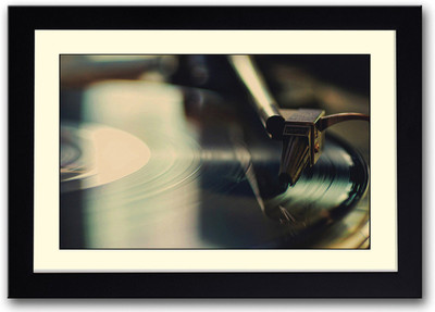 

Vinyl Record Player Music Fine Art Print(14 inch X 20 inch, Framed)