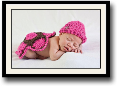 

Pink turtle cute baby Fine Art Print(10 inch X 14 inch, Framed)