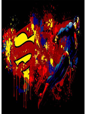 

Posterhouzz Superman Painting Paper Print(18 inch X 12 inch, Rolled)