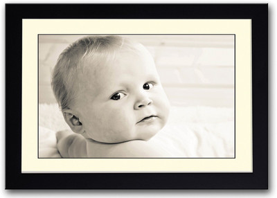 

Baby Looking Back B&W Fine Art Print(14 inch X 20 inch, Framed)