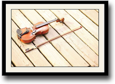

Violin on the deck Fine Art Print(10 inch X 14 inch, Framed)