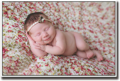 

Smiling baby sleeping Fine Art Print(12 inch X 18 inch, Rolled)