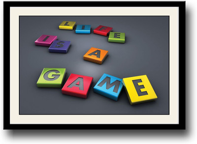 

Life is a Game Fine Art Print(10 inch X 14 inch, Framed)