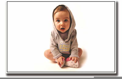 

Posterhouzz Cute Baby with hood Fine Art Print(12 inch X 18 inch, Rolled)
