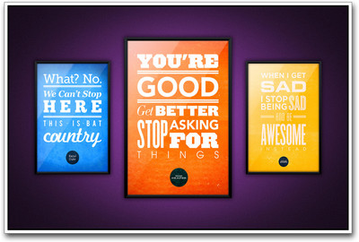 

Three inspirational Quotes Paper Print(12 inch X 18 inch)