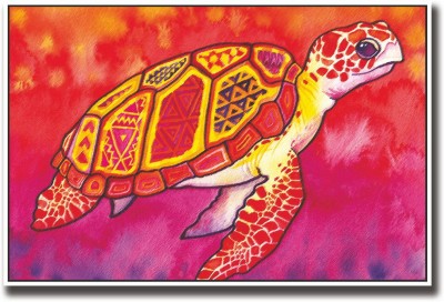 

Colourful turtle art Fine Art Print(12 inch X 18 inch, Rolled)