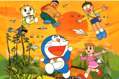 Doraemon Cartoon Poster Paper Print(12 inch X 18 inch, Rolled)