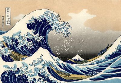 

Posterhouzz The Great Wave Off Kanagawa By Katsushika Hokusai Poster Fine Art Print(12 inch X 18 inch, Rolled)