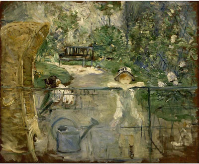 

Old Masters Collection - The Basket Chair by Berthe Morisot - Medium Size Ready To Frame Rolled Digital Art Print On Photographic Paper(24 inch X 18 inch, Rolled)