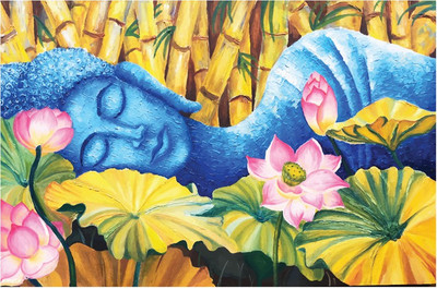 

Lord Buddha Painting Poster Paper Print(18 inch X 12 inch, Rolled)