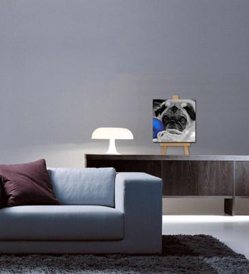 

Tallenge Christmas Collection - Pug Next To Blue Ball - Gallery Wrap Canvas Art(7 inch X 7 inch, Stretched)