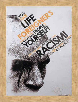 35% OFF on Stop RACISM Framed Poster Fine Art Print(17 inch X 13 inch) 35% OFF on Stop RACISM Framed Poster Fine Art Print(17 inch X 13 inch)