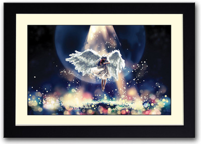 

Angel playing Violin Fine Art Print(14 inch X 20 inch, Framed)