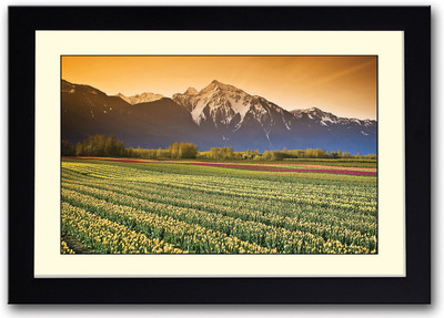

Beautiful farm on foot hills Fine Art Print(14 inch X 20 inch, Framed)