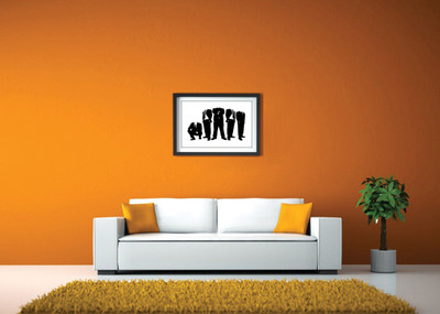 

Beheaded Black Suited Men Fine Art Print(14 inch X 20 inch, Framed)