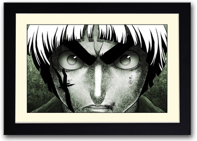 

Cartoon With Big Eyes Fine Art Print(14 inch X 20 inch, Framed)