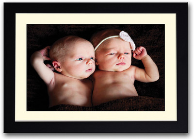 

Two Cute Babies Afp2084 Fine Art Print(14 inch X 20 inch, Framed)