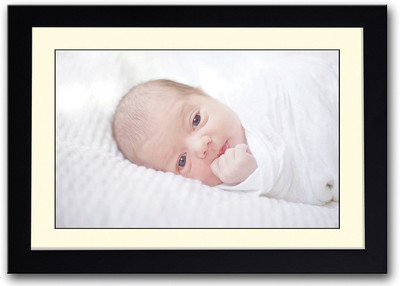 

Baby Looking Cutely Fine Art Print(14 inch X 20 inch, Framed)