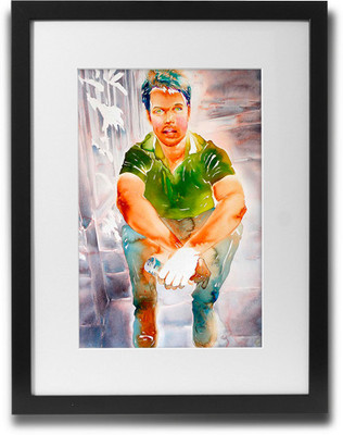 

Shaildha's Water Colour Painting Print of Sitting Alone Fine Art Print(11 inch X 9 inch)