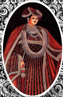 77% OFF on Mesleep Royal Indian King Painting Without Frame Canvas Art(22 inch X 18 inch)