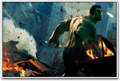 

The Hulk destruction Paper Print(12 inch X 18 inch)