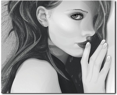 69 Off On Stybuzz Beautiful Girl Sketch Art Canvas Art 22 Inch X 18 Inch On Flipkart Paisawapas Com