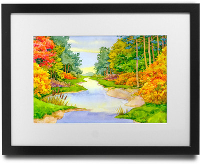 

Shaildha's Water Colour Painting Print of Autumn Is Here Fine Art Print(9 inch X 11 inch)