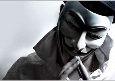 

Posterhouzz Anonymous Face Paper Print(12 inch X 18 inch, Rolled)