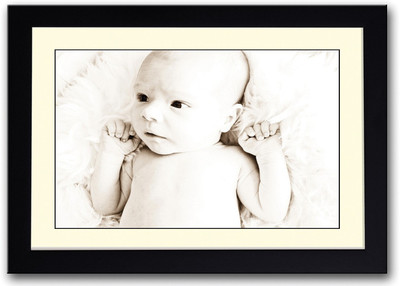 

Baby Cute Expression B&W Fine Art Print(14 inch X 20 inch, Framed)