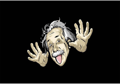 

Posterhouzz Funny Einstein Paper Print(12 inch X 18 inch, Rolled)