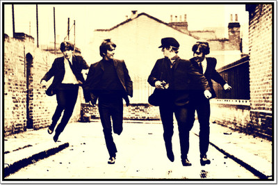 

Posterhouzz The Beatles Running Poster Paper Print(12 inch X 18 inch, Rolled)